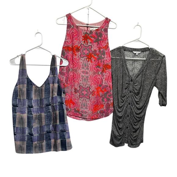 Cabi Women’s Tops Bundle Size Medium – Sleeveless Tank & Ruched Blouse Lot of 3 - Picture 1 of 10